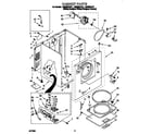 Whirlpool LGR5624DW1 cabinet diagram