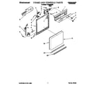 Whirlpool TUD4000EB0 frame and console diagram