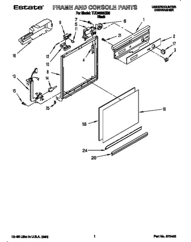 Frame and console