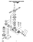 Pump and spray arm