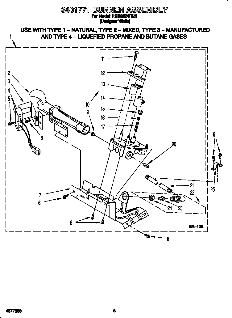 3401771 BURNER ASSEMBLY