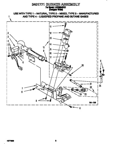 3401771 burner assembly