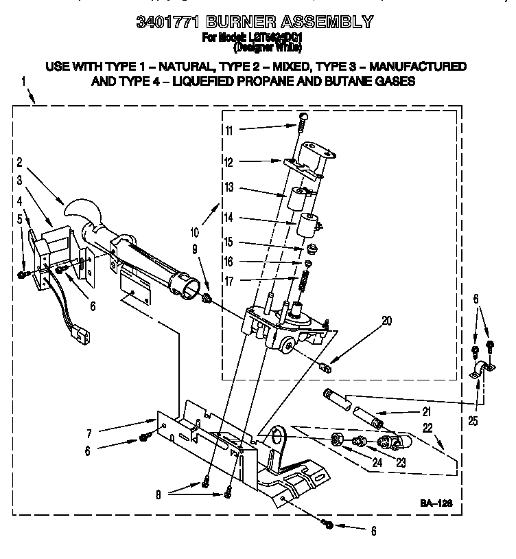 3401771 BURNER ASSEMBLY