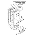 Estate TS25AWXBW00 refrigerator liner diagram