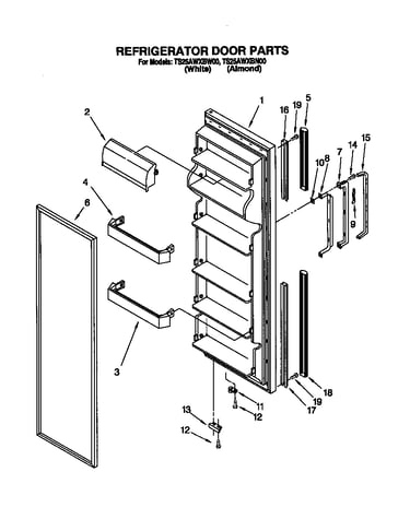 Refrigerator door