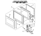 KitchenAid KEMS306BAL2 door and latch diagram