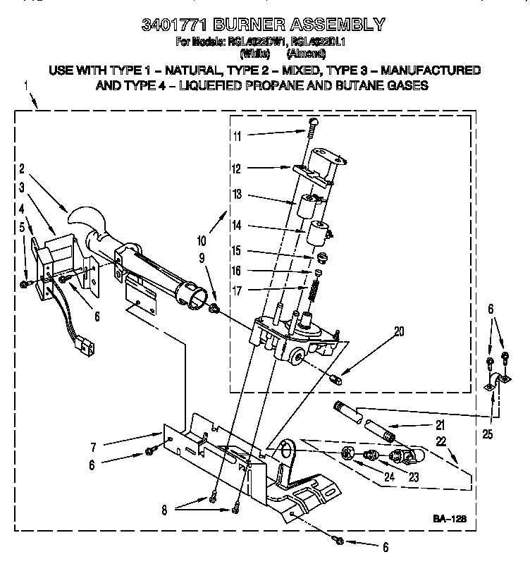 3401771 BURNER ASSEMBLY