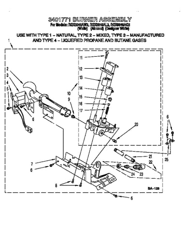 3401771 burner assembly