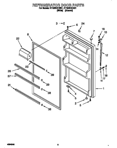 Refrigerator door