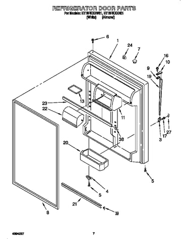 Refrigerator door