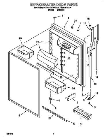 Refrigerator door