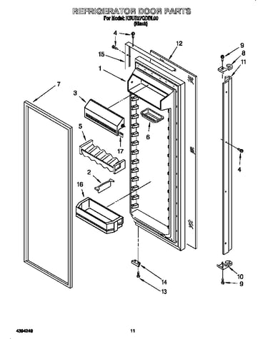 Refrigerator door