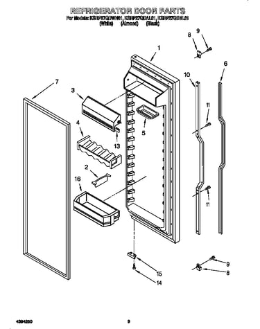 Refrigerator door