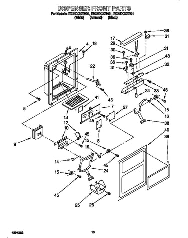 Dispenser front