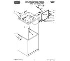 Roper RAX7245BL1 top and cabinet diagram