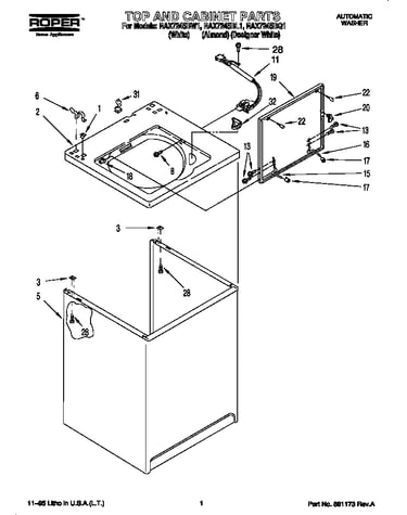 Top and cabinet