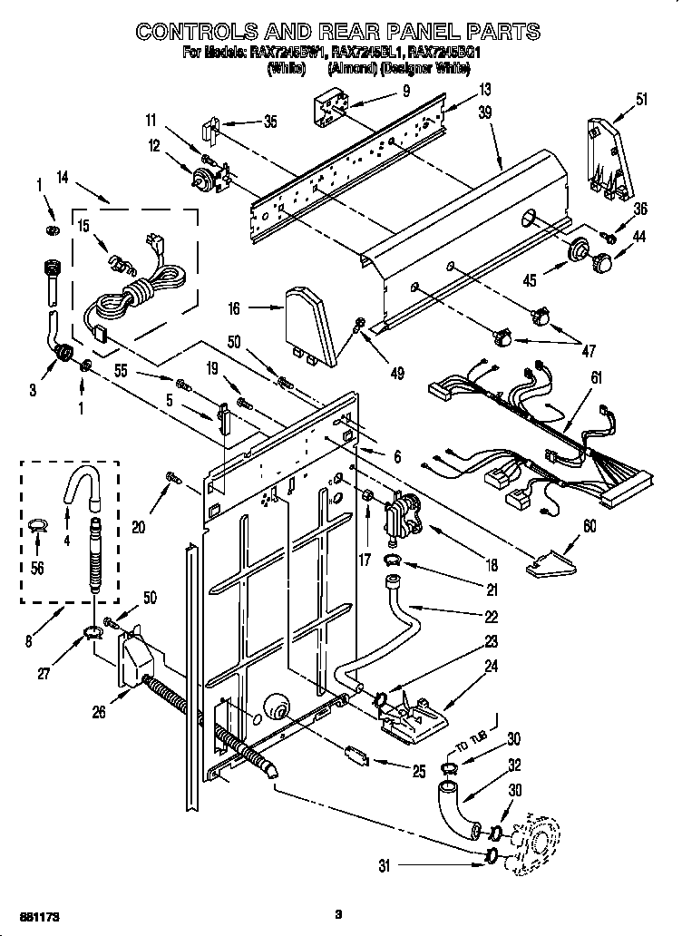 Controls and rear panel