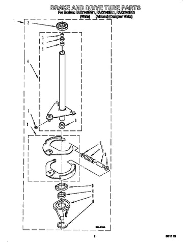Brake and drive tube