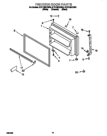 Freezer door