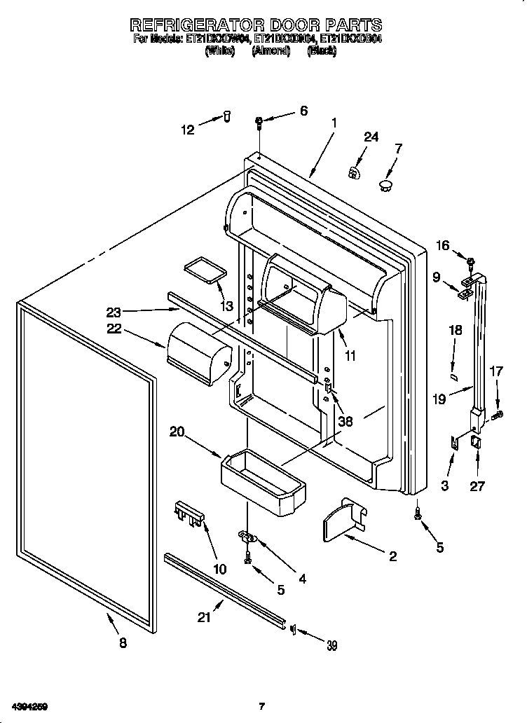 REFRIGERATOR DOOR