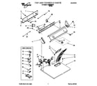 Whirlpool LGR5636DW1 top and console diagram