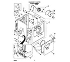 Whirlpool LGR5636DW1 cabinet diagram