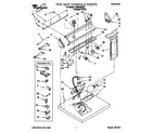 Whirlpool LGR5848EQ0 top and console diagram