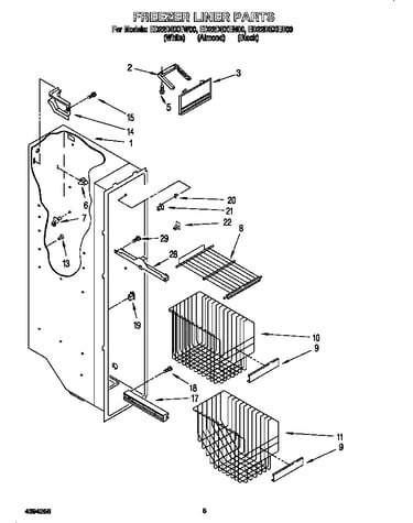 Freezer liner