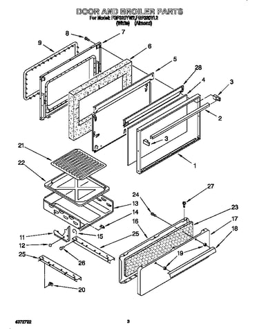 Door and broiler