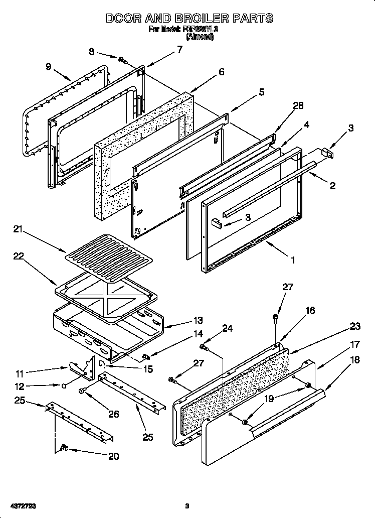 Door and broiler