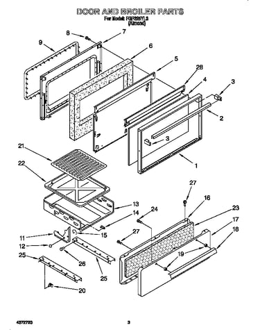 Door and broiler