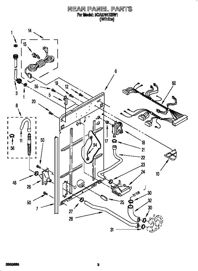 Rear panel