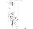 Whirlpool 3CA2781XSW1 brake and drive tube diagram
