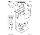 Whirlpool LGV6634DZ1 top and console diagram