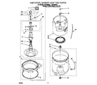 Whirlpool LSR7233DQ1 agitator, basket and tub diagram