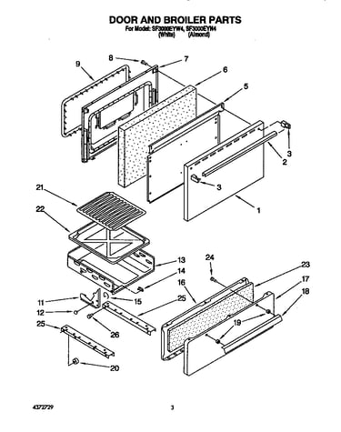Door and broiler