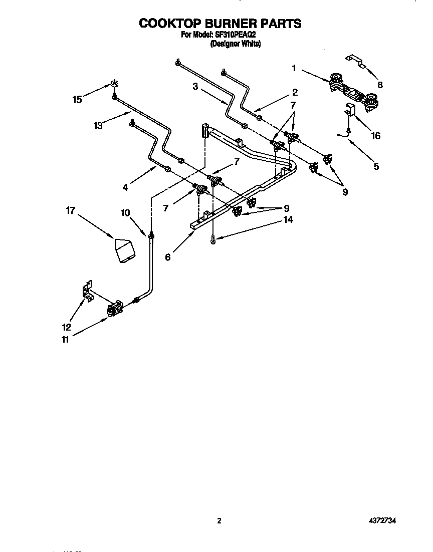 Cooktop burner