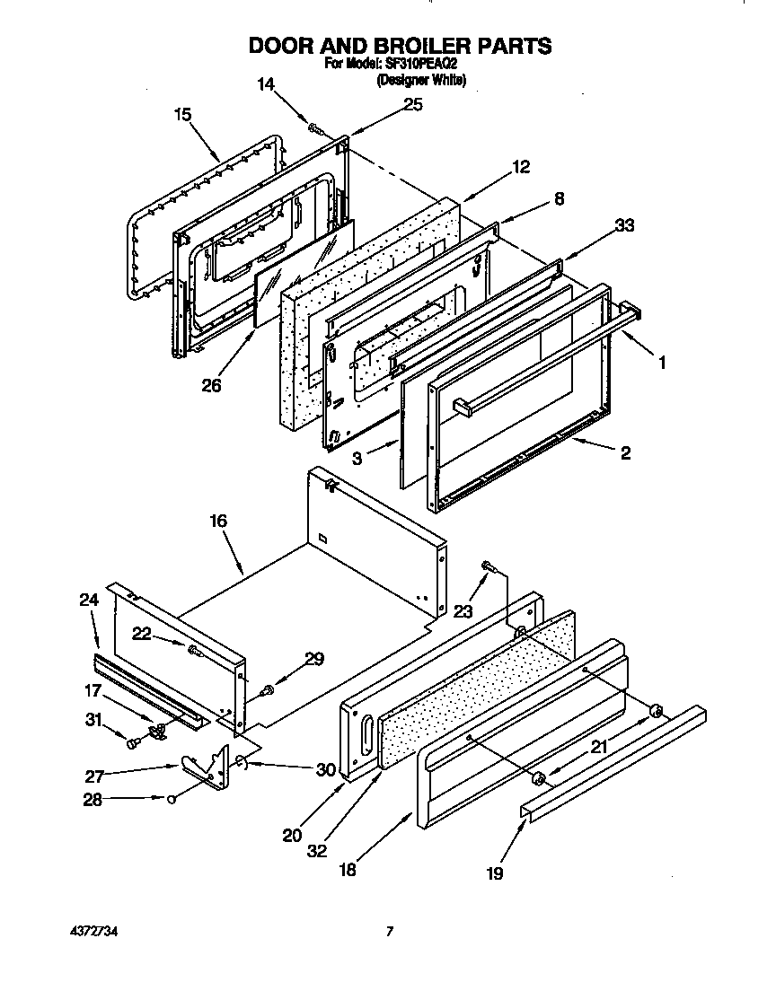 Door and broiler