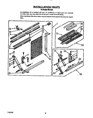 Installation parts
