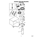 Whirlpool ACE184XA0 optional parts (not included) diagram