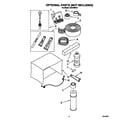 Crosley CAH18WC41 optional parts (not included) diagram