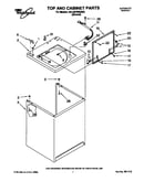 Top and cabinet