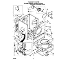 Whirlpool LGR7646DQ1 cabinet diagram