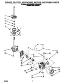 Brake, clutch, gearcase, motor and pump