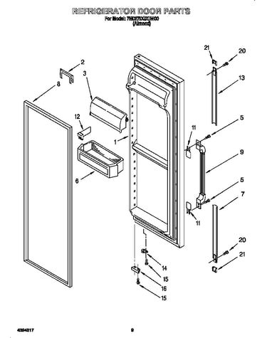 Refrigerator door