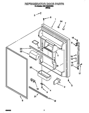 Refrigerator door