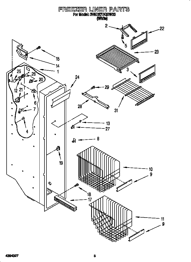 Freezer liner