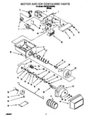 Motor and ice container