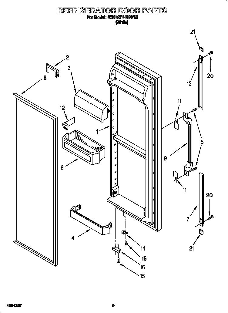 Refrigerator door
