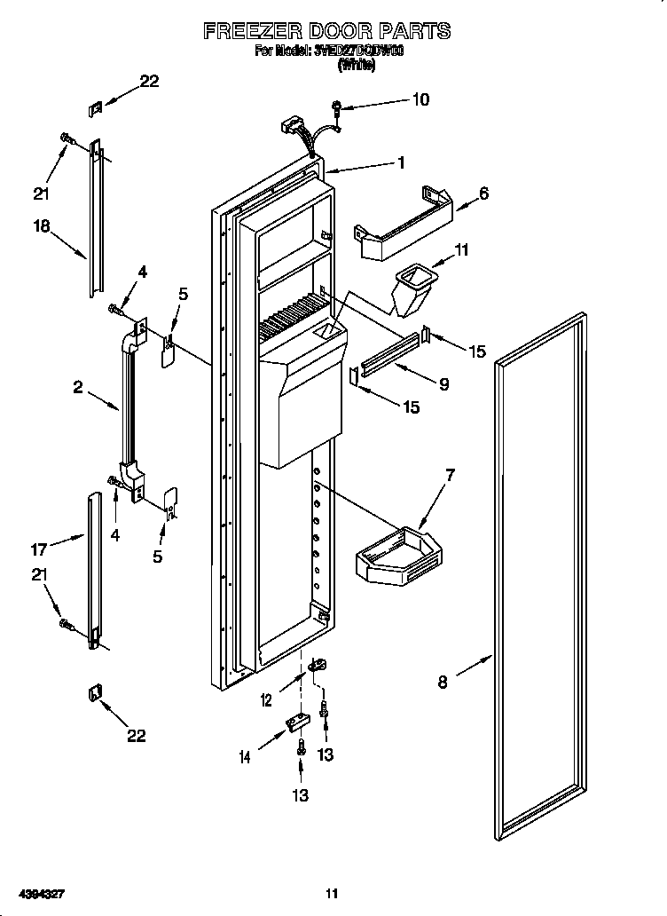 Freezer door